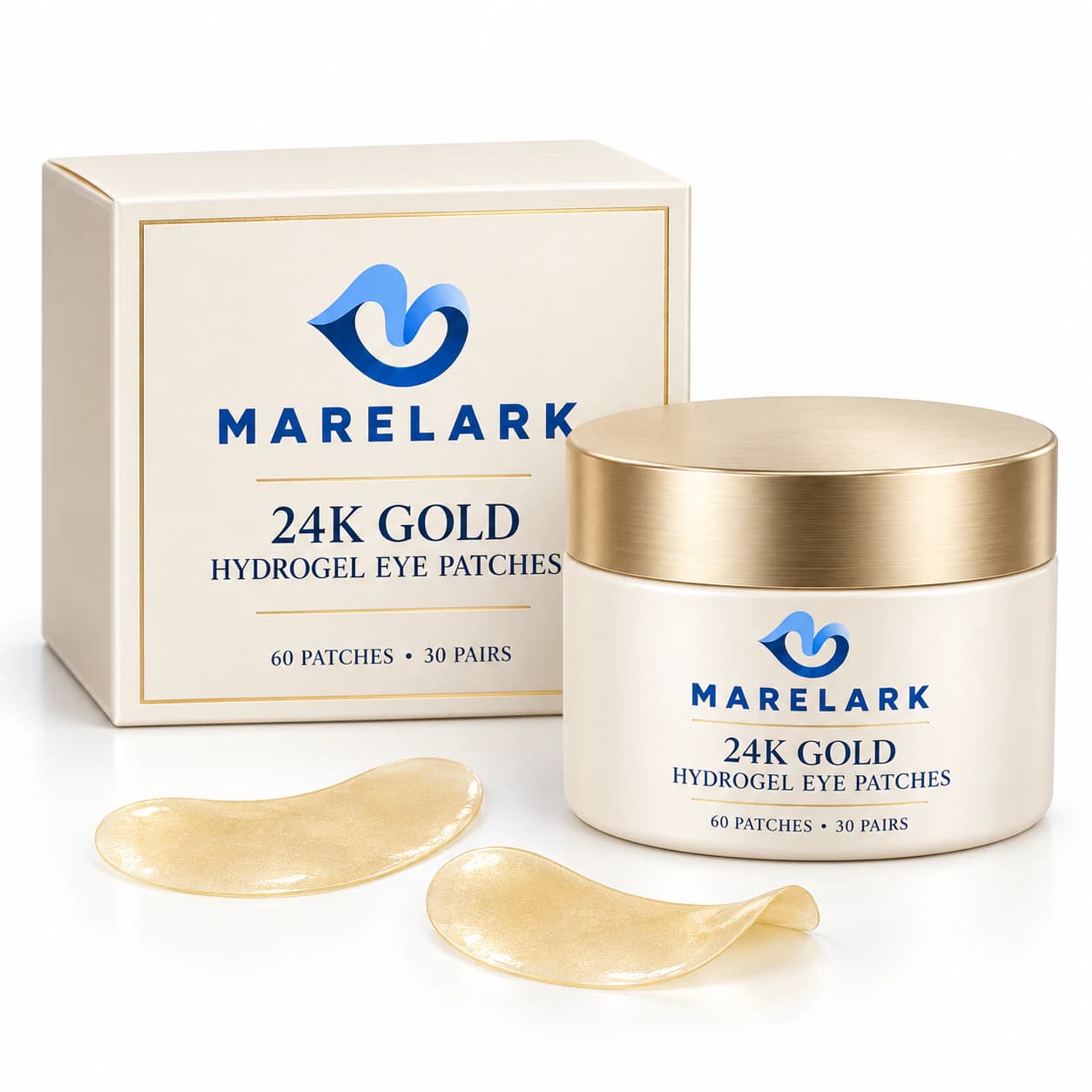 Marelark 24K Gold – συσκευασία και λεπτά επιθέματα