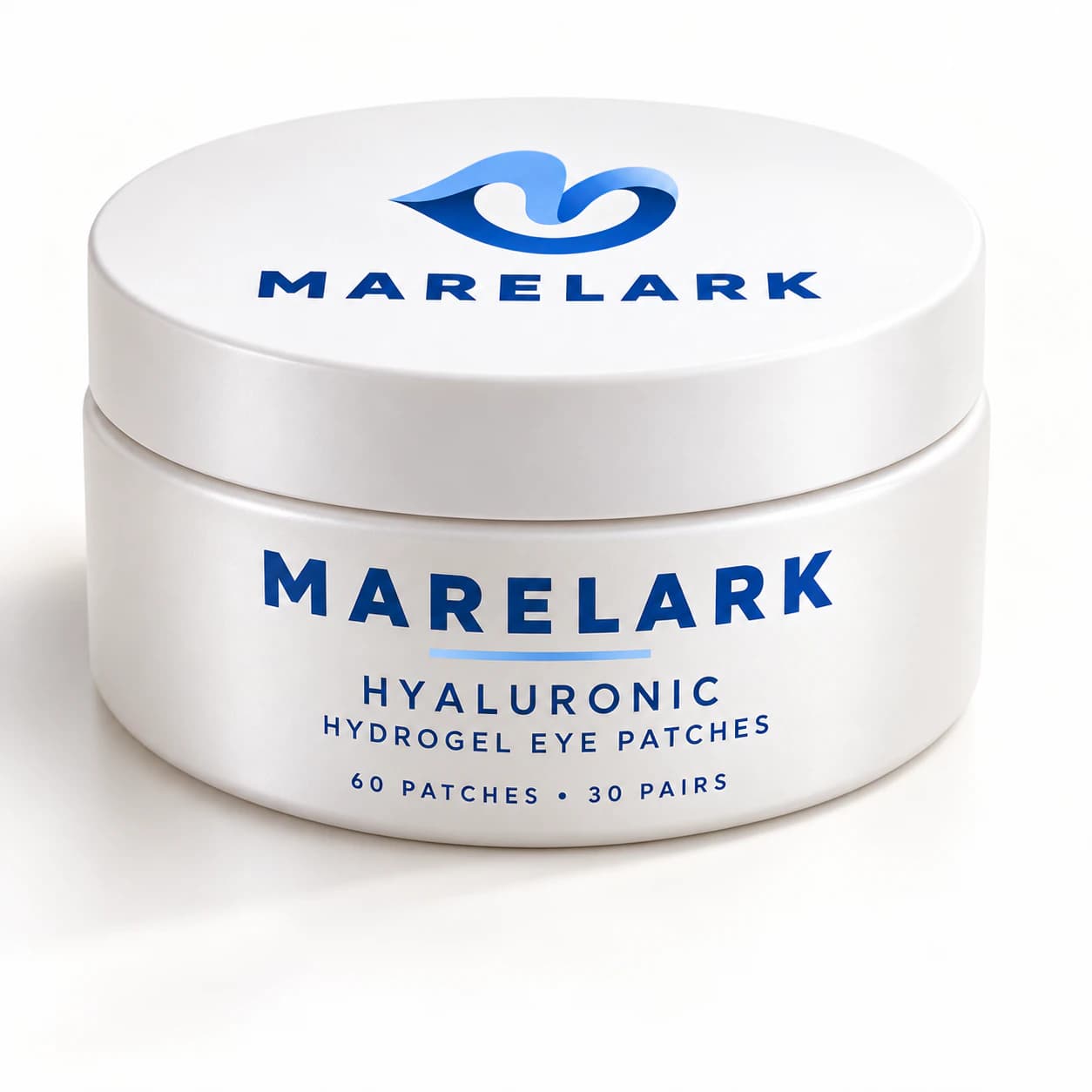 Κλειστό βαζάκι MARELARK Hyaluronic με 60 επιθέματα ματιών.